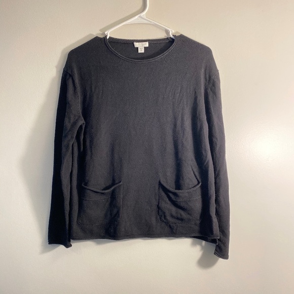 J. Jill Sweaters - J.Jill | Black Sweater with pocket detail Size XSP